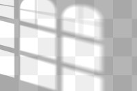 PNG curved window shadow design element