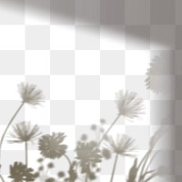 PNG flower field shadow design element