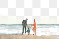 PNG family time transparent border color pencil illustration