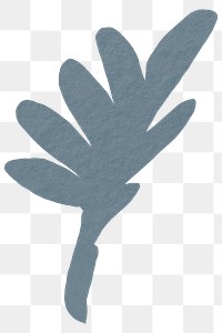 Png abstract shape sticker in gray tone design on transparent background