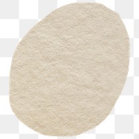 Png abstract textured shape element in beige tone design
