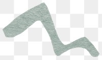 Png abstract textured shape element in gray tone design