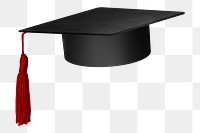 Png graduation cap icon design element