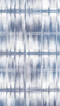 Shibori png  transparent background with indigo blue