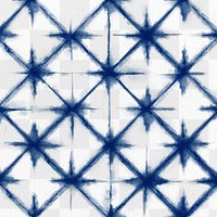 Shibori png  transparent background with indigo blue