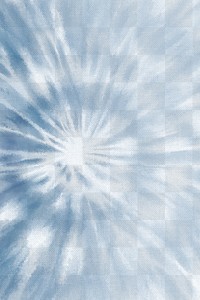 Shibori pattern png indigo blue watercolor on transparent background