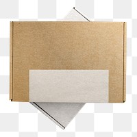 Kraft paper box png, packaging for small business