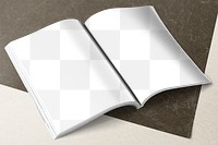 Png transparent book mockup on the floor