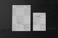 Png transparent poster mockups on black background