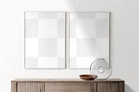 Frames mockup png transparent, wall decoration