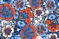 Batik pattern png in vintage style, remixed from public domain artworks