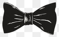 Png necktie sticker in vintage sketch  