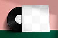 Retro vinyl record cover mockup psd