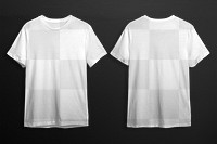 T-shirt mockup png transparent, unisex apparel in casual style