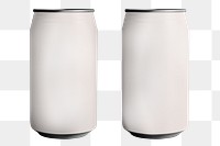 Soda cans png mockup with transparent background