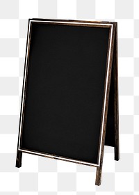 Chalkboard sign png mockup on transparent background