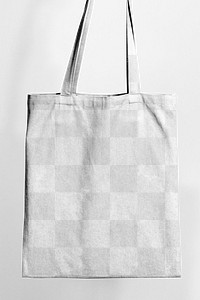 Transparent tote png shopping bag mockup