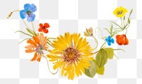 Spring flower png sticker illustration, remixed from public domain artworks