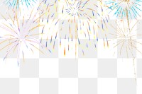 Fireworks png design element for celebration and parties