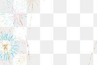 Fireworks border png design element