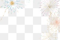 Fireworks border png design element