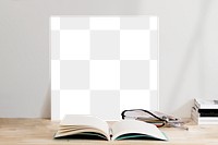 Canvas png transparent mockup setting on work space