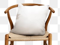 Cushion png mockup pillow on a chair