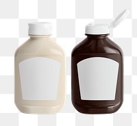 Bottle png mockup for pantry staples with label