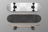 Skateboard png mockup transparent sport equipment