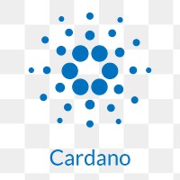 Cardano blockchain cryptocurrency logo png open-source finance concept