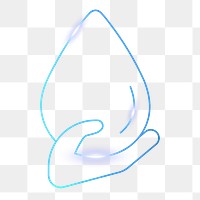 Water droplet icon png environmental conservation symbol