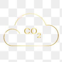 CO2 smog icon png environmental conservation symbol