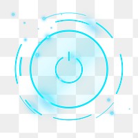 Power button png blue icon