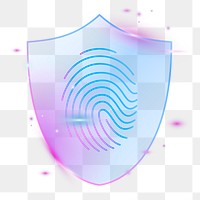 Fingerprint biometric scan png cyber security technology