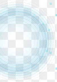 Technology circle blue background png in digital transformation concept