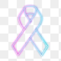 Thyroid cancer awareness png clipart pink and blue ribbon for health support