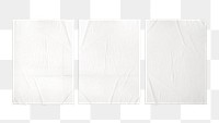 Blank posters mockup png on transparent background
