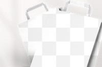 Paper shopping bag png mockup