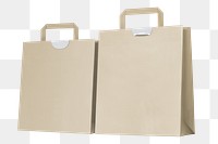 Paper shopping bag mockups png