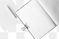 Stationery and notebook mockup png