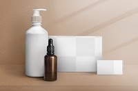 Beauty products packaging mockup png
