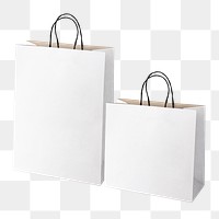 Paper shopping bag mockups png