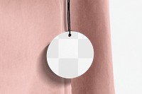 Clothing tag mockup png transparent, apparel branding