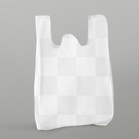 White reusable grocery bag design element 