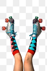 Legs in a roller skates shoes transparent png