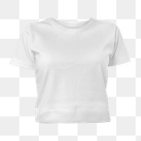 Simple white t-shirt transparent png