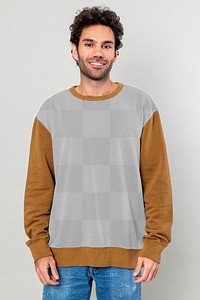 Casual man in blue jeans and sweater transparent png