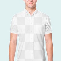 Png men&rsquo;s shirt transparent mockup apparel studio shoot