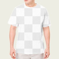 Png t-shirt transparent mockup men’s apparel studio shoot