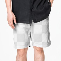 Shorts png mockup transparent men’s basic wear fashion